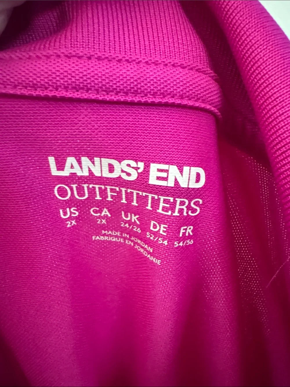 Lands' End Pink Outfitter Polo - Picture 2 of 5